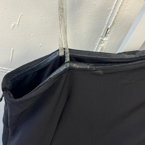 NWT JS Collections One-Shoulder Bow Gown for Cocktail Maxi Gown Sz 8 Black - Picture 8 of 12